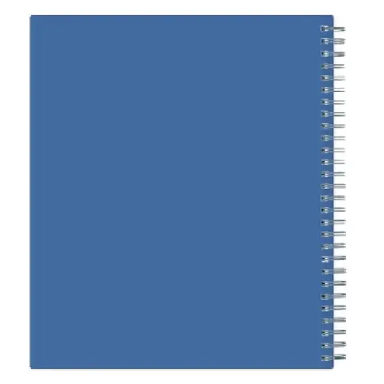 Blue Sky 8"x10" 2025-2026 Weekly/Monthly Spiral Planner Smooth Frosted Clarice Blue Bows image {10}