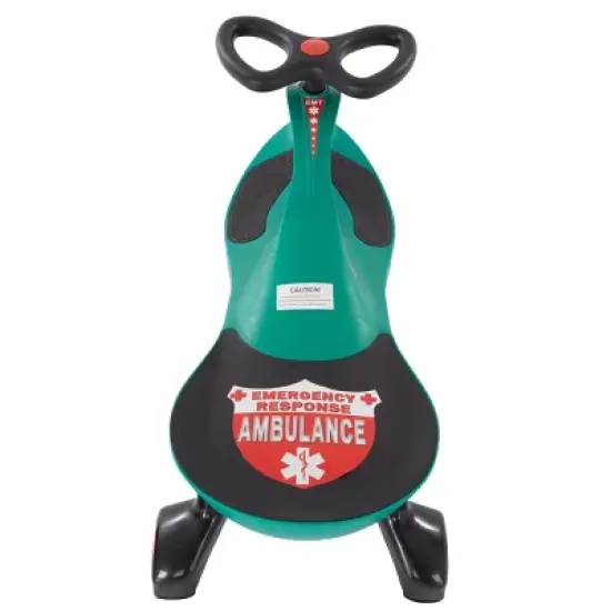 Toy Time Ambulance Wiggle Car Ride-On Toy - Green image {5}