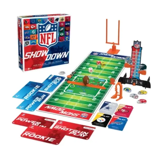 Buffalo Games NFL Showdown Card Game: Problem Solving, 15-20 Min Play, Includes Game Board, 2 Players image {1}