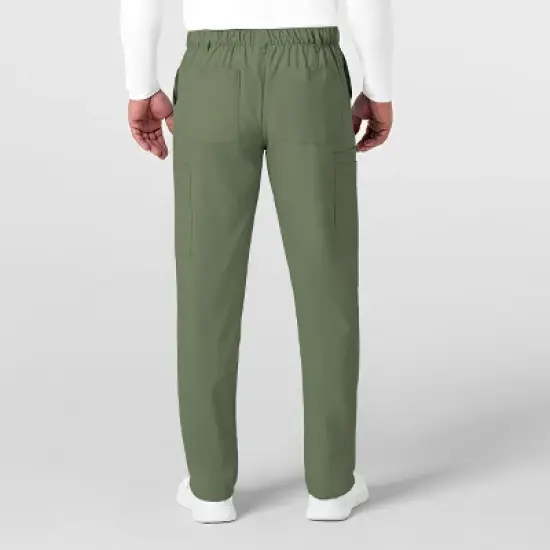 Wink W123 Men's Flat Front Cargo Scrub Pant Short image {1}