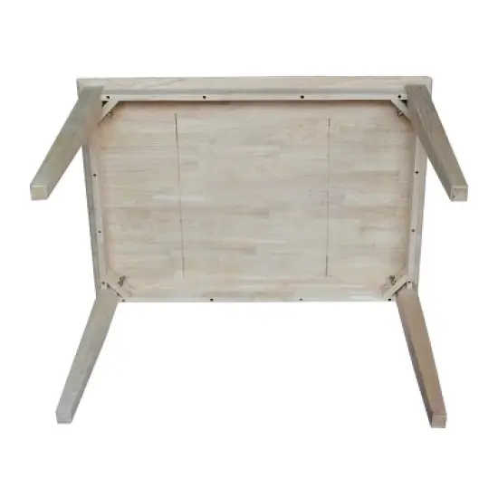 30" X 42" Solid Wood Dining Table Unfinished - International Concepts image {3}