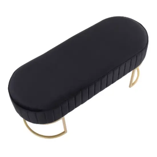 41" Demi Glam Pleated Bench - LumiSource image {5}