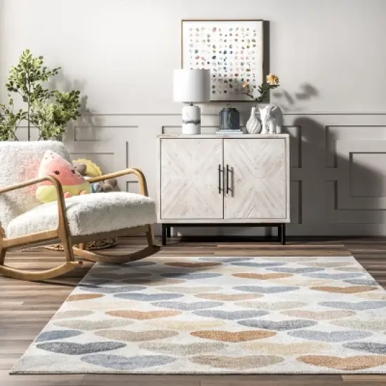 nuLOOM Neive Colorful Hearts Machine Washable Area Rug image {7}