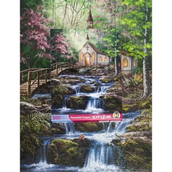 Springbok Peaceful Prayer Jigsaw Puzzle - 500pc: Educational Memory, Fantasy Theme, Cardboard, Creative Thinking Skills image {2}