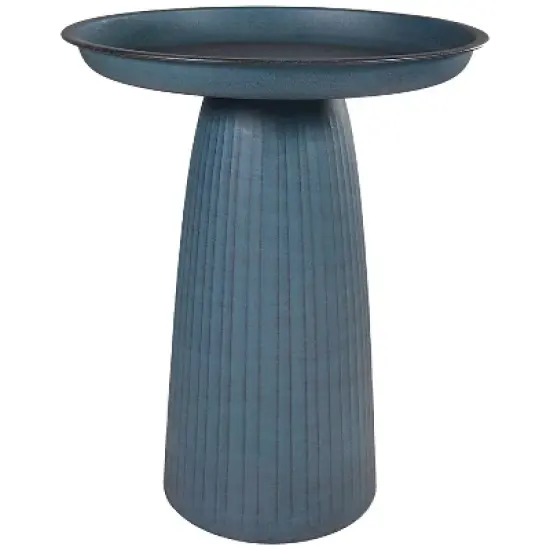 Sunnydaze Gleeful Garden Metal Outdoor Bird Bath image {15}