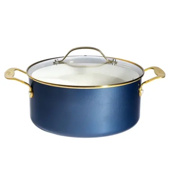 Gotham Steel Navy 15-Piece Ultra Nonstick Ceramic Cookware Set with Utensils image {6}