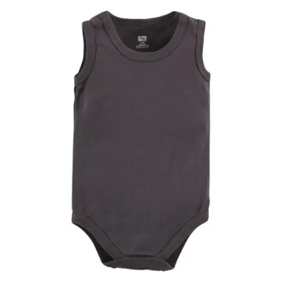 Hudson Baby Infant Boy Cotton Sleeveless Bodysuits, Boy Shark Types image {5}