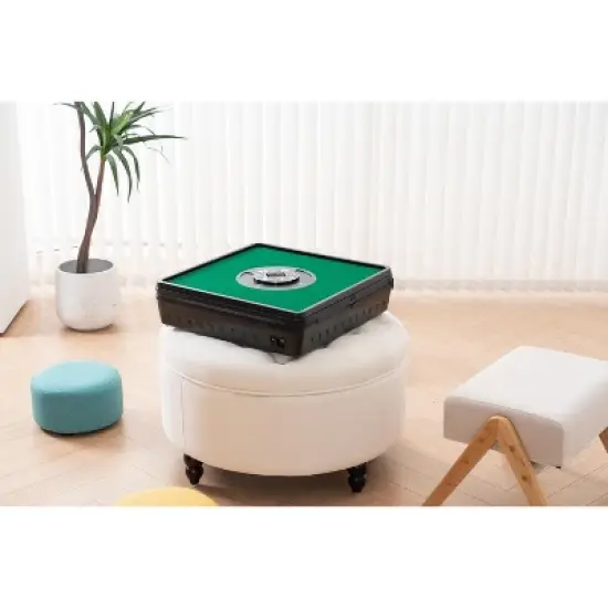 Racxily Portable Automatic Mahjong Machine w/ 144 Magnetic Tiles &ndash; Foldable Design for Easy Storage, Auto Shuffling, Indoor & Outdoor Use image {4}