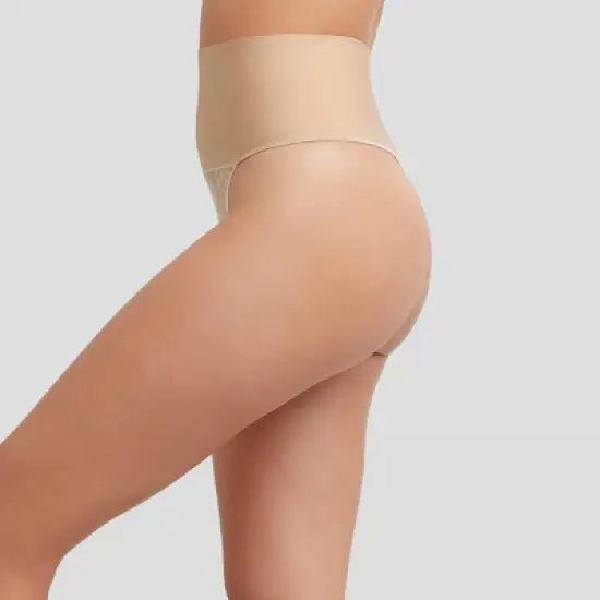 Maidenform Self Expressions Women's Tame Your Tummy Thong SE0049 image {1}