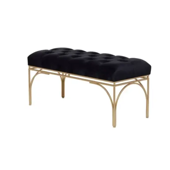 Rectangular Glam Velvet Bench - Olivia & May image {11}