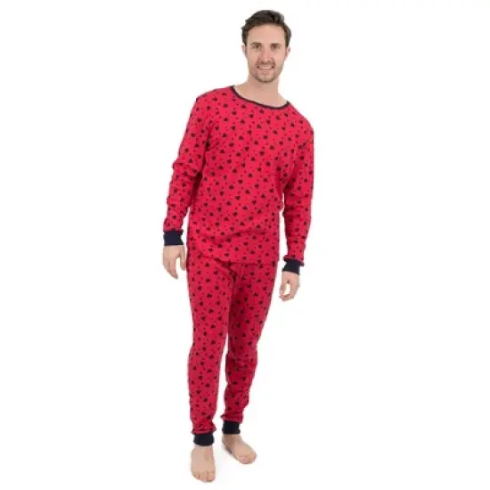 Leveret Mens Two Piece Cotton Pajamas image {8}