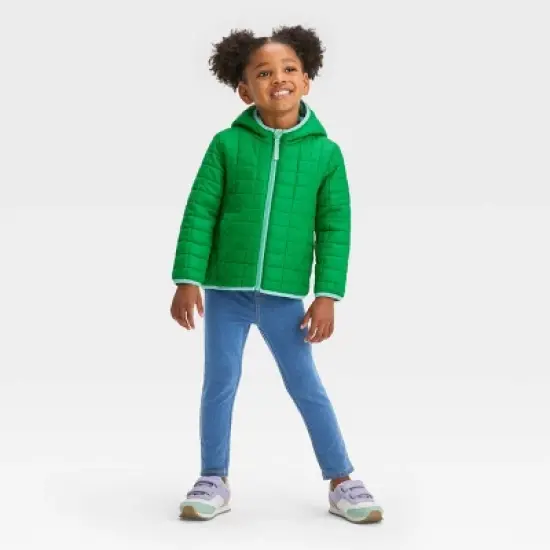 Toddler Puffer Jacket - Cat & Jack&trade; Green image {2}