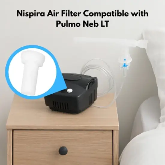Nispira CPAP Disposable Filter for PulmoNeb LT, 6 Units image {2}