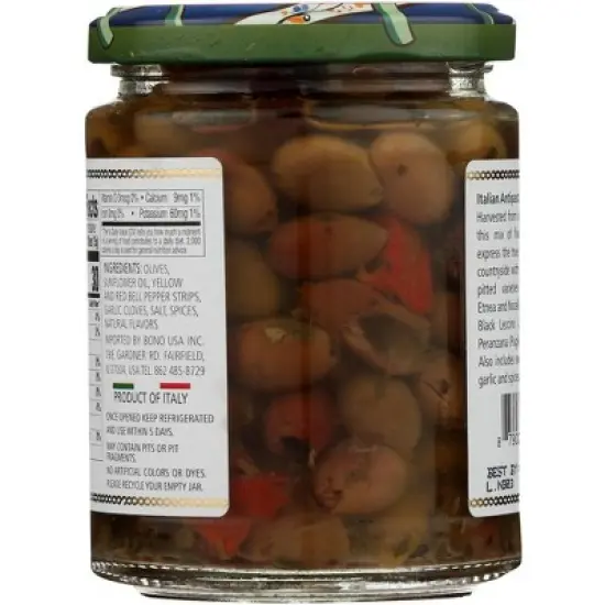 Bono Italian Pitted Olive Mix - Case of 6/9.88 oz image {2}