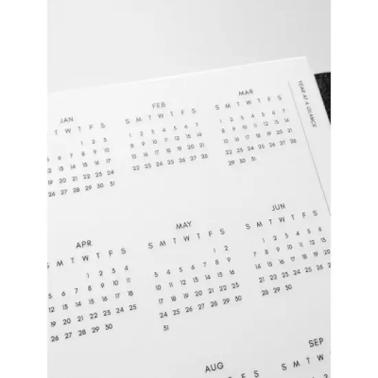 2026 Year At A Glance Planner Dashboard | Cloth & Paper image {2}