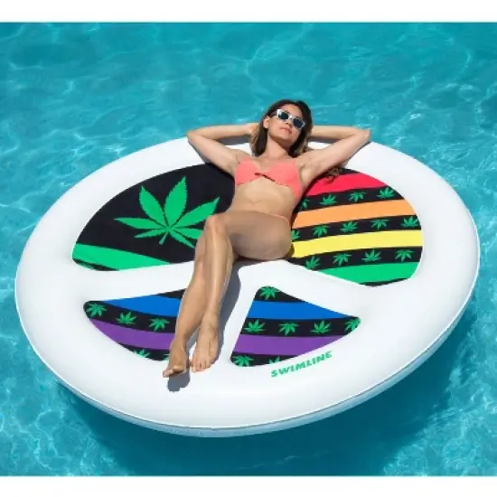 Swimline - Peace Mon' Island 66" Inflatable Pool Float image {1}