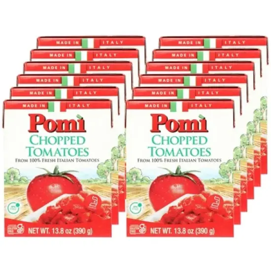 Pomi Chopped Tomatoes - Case of 12/13.8 oz image {7}