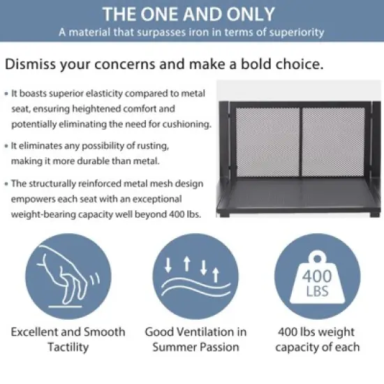 Cesicia 7-Piece Gray Patio Sofa Set with Coffee Table for Backyard, Porch & Poolside image {4}