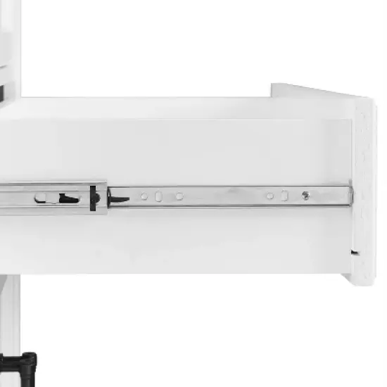 4pc Tara Entryway Set - 2 Hall Trees and 2 Linen Cabinets Distressed White - Crosley image {13}