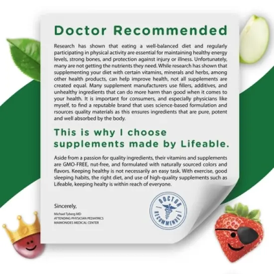 Lifeable - Vitamin B6 - Kids - 60 Gummies image {3}