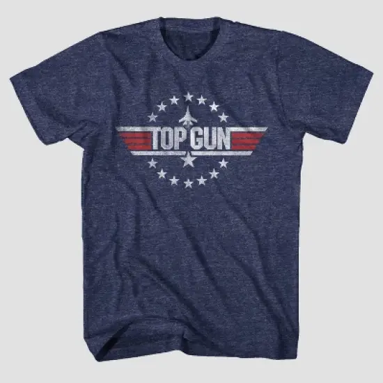 Men's Top Gun Short Sleeve Graphic T-Shirt - Blue image {1}