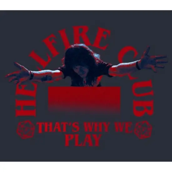 Junior's Stranger Things Eddie Munson Hellfire Club That's Why We Play Festival Muscle Tee image {1}