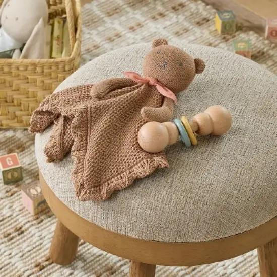 Wooden Rattle Blue/Yellow - Hearth & Hand&trade; with Magnolia image {1}