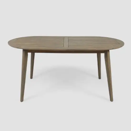 Christopher Knight Home 7pc Stamford Acacia Patio Dining Set Gray image {3}