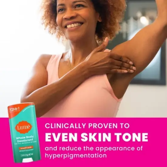 Lume Solid Antiperspirant & Deodorant Stick - Minted Cucumber - 2.6oz image {4}