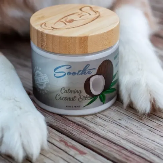 BUDDYREST Soothe&trade; Calming Coconut & Collagen Dog Supplement &ndash; Promotes Calmness, Supports Joint Health & Skin, All‑Natural, Tasty Coconut Flavor image {1}