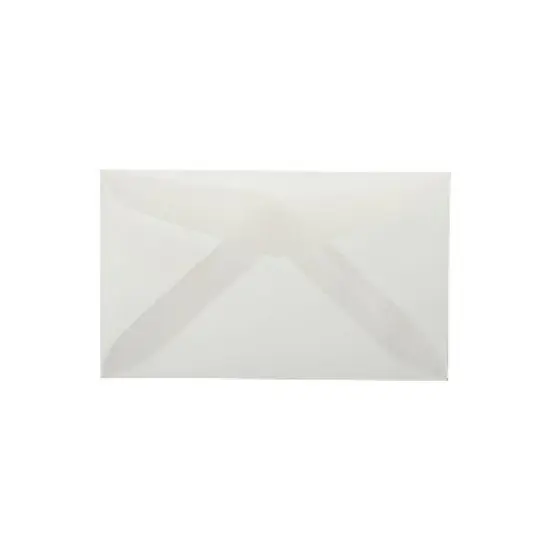 JAM Paper 2Pay Translucent Vellum Envelopes 2.5 x 4.25 Clear 900767740 image {4}