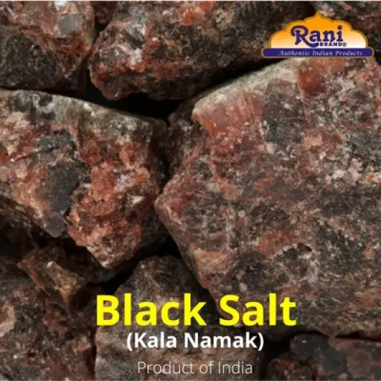 Black Salt Raw Whole (Kala Namak) - 16oz (1lb) 454g - Rani Brand Authentic Indian Products image {5}