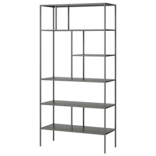 Gunmetal Gray Bookcase - Henn&Hart image {7}