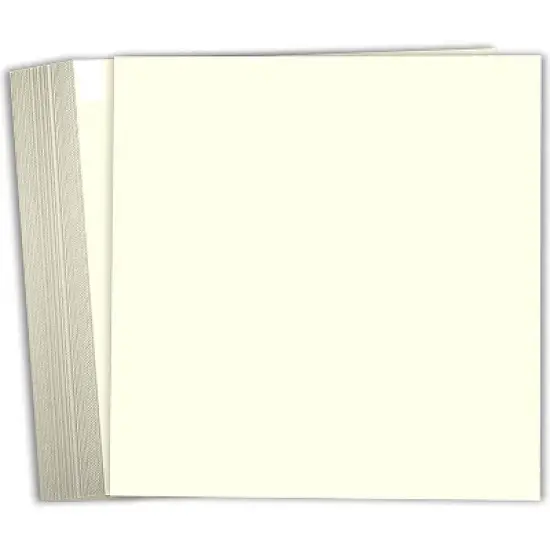 Hamilco 6x6 Cream White Scrapbook Cardstock Paper Heavyweight 100lb Cover Card Stock 100 Pack image {6}