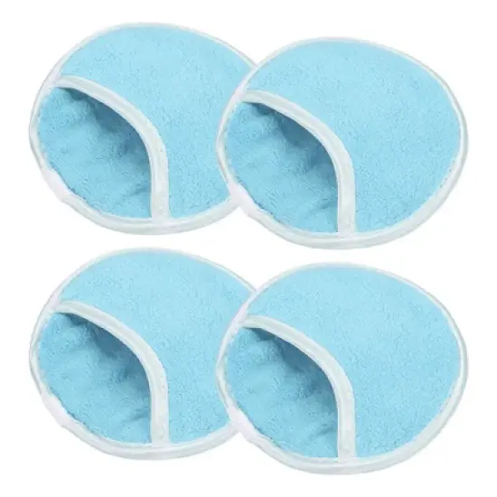 Unique Bargains Cleansing Daily Face Wash Sponges Exfoliating Fingers Glove 4 Pcs image {11}