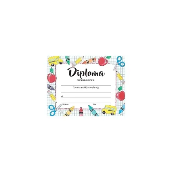 Great Papers Grade School Diploma Graduation Certificates 8.5" x 11" Multicolor 15/Pack (2020002) image {3}