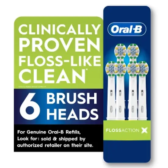 Oral-B Floss Action X-Filament Replacement Brush Heads image {2}