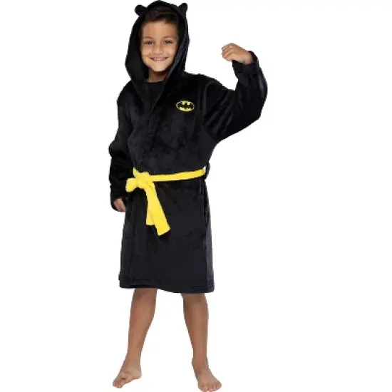 DC Comics Kids Superhero Plush Fleece Hooded Costume Robe image {2}
