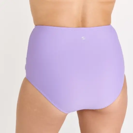 Calypsa Womens High Waisted Bikini Bottom With Front Tie image {2}