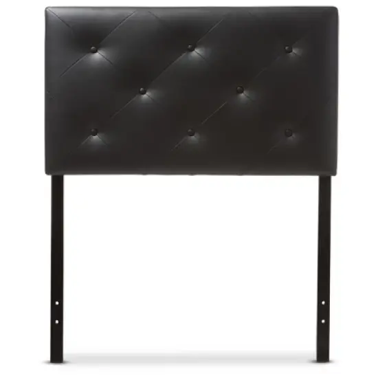 Twin Baltimore Modern And Contemporary Faux Leather Upholstered Headboard - Baxton Studio image {1}