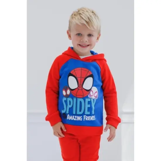 Marvel Spidey and His Amazing Friends Fleece Pullover Hoodie and Pants Outfit Set Toddler image {1}