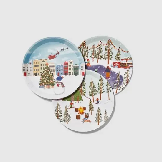 Winter Wonderland Large Plates (10 per pack) image {5}