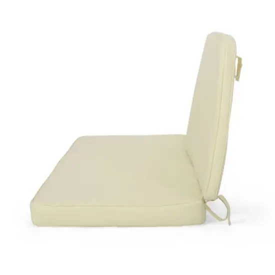 Christopher Knight Home Coesse Outdoor Water Resistant Fabric Loveseat Cushions image {3}