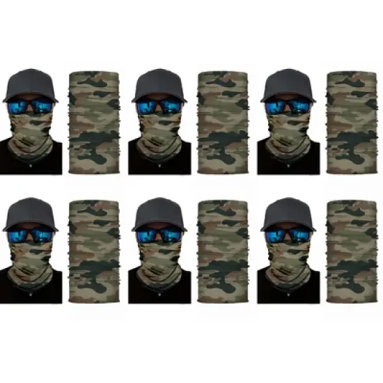 6 Pack Neck Gaiters Versatile for Outdoor Sports Work or Travel image {7}