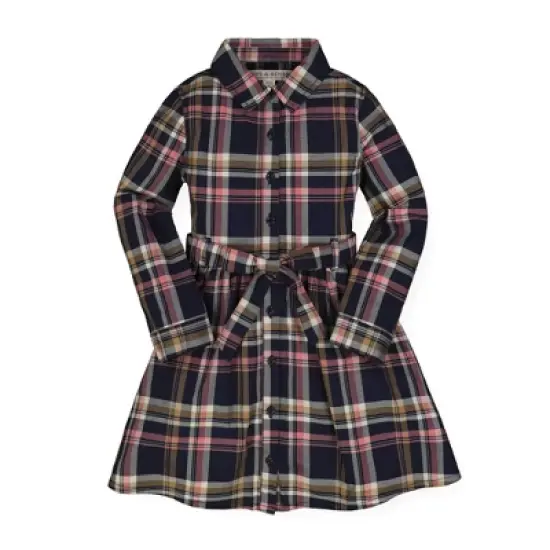 Hope & Henry Girls' Tie-Waist Shirtdress, Infant image {4}