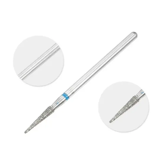 Unique Bargains Emery Nail Drill Bits Set for Acrylic Nails 3/32 Inch Nail Art Tools 44.2mm Length Blue 10Pcs image {2}