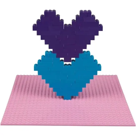 Big Bag of Bricks Large Pink & Purple Building Plates 10"x10", 4 Pack image {3}