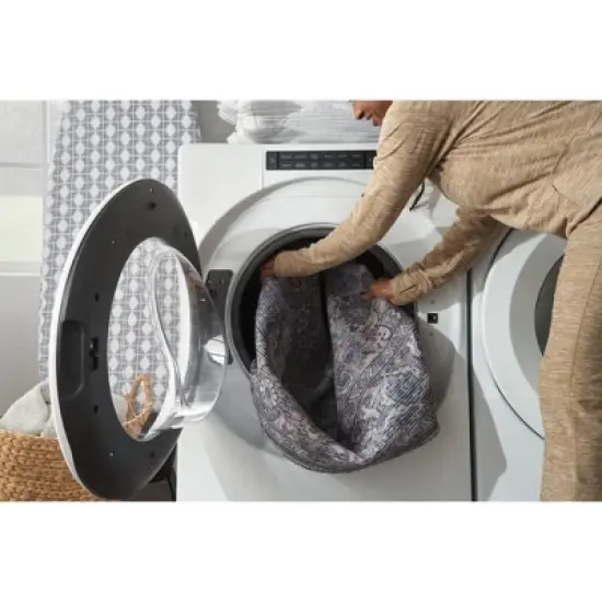 Nicole Curtis Machine Washable Mosaic Bordered Indoor Rug image {9}