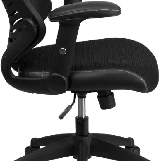 Executive Swivel Office Chair with Mesh Padded Seat - Flash Furniture image {9}