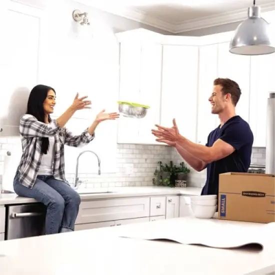 Fellowes Bankers Box 10pk SmoothMove Small Moving Boxes: Corrugated Paper, Beige, Packing Supplies, Moving Supplies image {1}